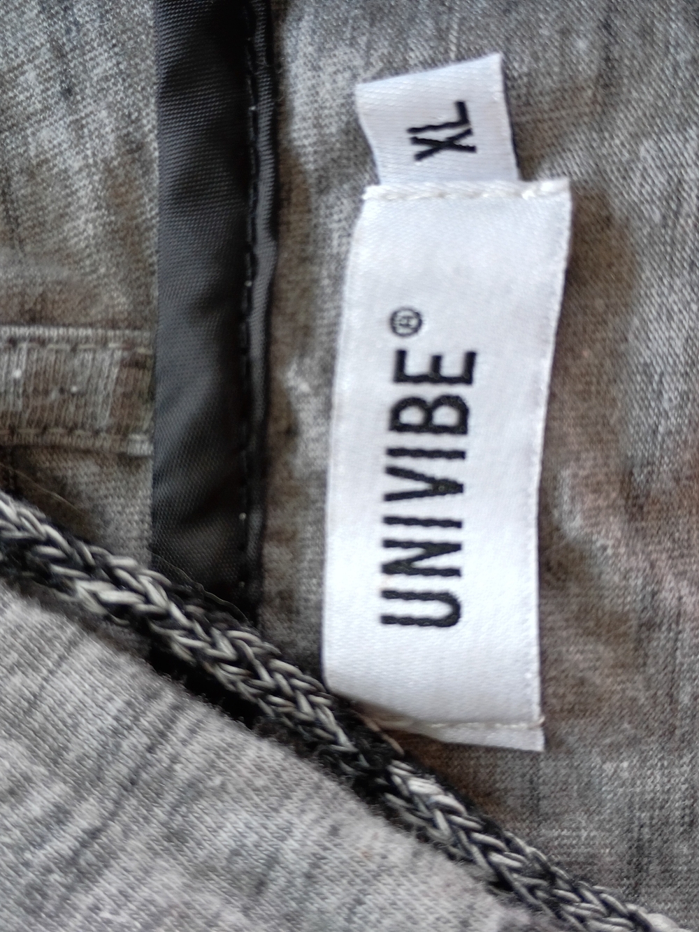 Univibe Gray Striped Sleeveless Tank Top - Picture 3 of 3